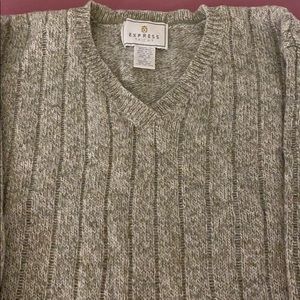 Tan ladies v-neck sweater from Express